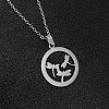 Stainless Steel Pendant Necklaces JE9568-2