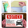 Waterproof PVC Warning Sign Stickers DIY-WH0237-020-4