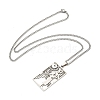 Non-Tarnish 304 Stainless Steel Pendant Necklaces NJEW-L118-02P-06-2