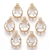 Transparent Glass Pendants X-GLAA-R212-11D-1