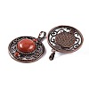 Natural Red Jasper Pendants G-Q158-03-13-2