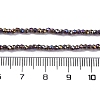 Transparent Electroplate Glass Beads Strands EGLA-H107-01A-AB06-2