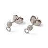304 Stainless Steel Stud Earring Findings STAS-E179-05A-P-1