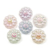 Luminous UV Plating Rainbow Iridescent Acrylic European Beads PACR-E002-05-2