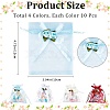 40Pcs 4 Colors 3D Flower Organza Drawstring Bags OP-BBC0001-06C-2