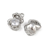 Brass Micro Pave Cubic Zirconia Pendants KK-K407-05P-2