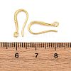Brass Earring Hooks EJEW-R025-14G-2