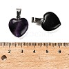 Natural Fluorite Heart Pendants STAS-R154-01P-3