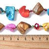 Bohemian Shell Chip Double Layer Necklaces NJEW-C072-04-3