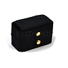 Mini Rectangle Velvet Ring Storage Boxes with Snap Buttons CON-Z009-02B-2