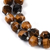 Natural Tiger Eye Beads Strands G-O201B-117F-3