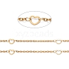 304 Stainless Steel Heart Link Cable Chains STAS-P254-16G-2