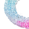 Transparent Glass Bead Strands GLAA-H023-03K-4