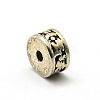 Tibetan Style Alloy Flat Round Spacer Beads TIBEB-O003-04-2