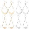 4 Pairs 4 Style Alloy Dangle Earrings for Women EJEW-FI0002-82-1