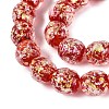 Handmade Foil Glass Beads Strands FOIL-Q002-05B-3