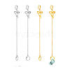 201 & 304 Stainless Steel Bowknot Hoop Earrings EJEW-PH01457-6