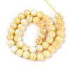 Anti-Tarnish Electroplate Glass Beads Strands X-GLAA-N010-10mm-01-2