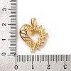 Brass Micro Pave Cubic Zirconia Pendants KK-U033-13G-01-3