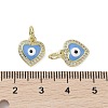 Real 18K Gold Plated Brass Micro Pave Cubic Zirconia Pendants KK-L209-074G-04-3