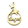 304 Stainless Steel Pendants LS-STAS-D036-15G-1