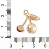 Cherry Alloy Pendants PALLOY-S051-01G-G-3