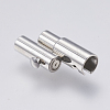 Tarnish Resistant 304 Stainless Steel Magnetic Clasps STAS-O114-009P-3