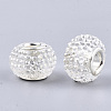 Resin Rhinestone European Beads RPDL-T002-04K-2