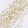 Electroplate Glass Beads Strands EGLA-J145-4mm-PL05-1