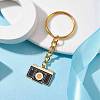 Alloy Enamel Keychain Pendant KEYC-JKC00744-02-2