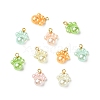 40Pcs 8 Style ABS Plastic Imitation Pearl Pendants PALLOY-CJ00177-8