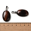Dyed Natural Red Tiger Eye Pendants G-Z055-03P-20-3