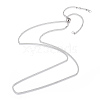 Adjustable 201 Stainless Steel Slider Necklaces LS-MAK-L026-08A-P-1-1