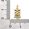 Brass Glass Charms KK-V011-36G-A-3