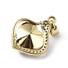 Real 18K Gold Plated Rack Plating Brass Micro Pave Clear Cubic Zirconia Pendants KK-C015-16G-04-3