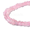 Natural Rose Quartz Beads Strands G-P497-01A-04-3