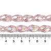 Transparent Electroplate Glass Beads Strands LS-EGLA-N013-T8mm-B18-4