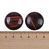 Natural Red Tiger Eye Dyed & Heated Cabochons G-H1596-FR-25mm-10-3