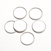 Tarnish Resistant 316 Surgical Stainless Steel Milled Edge Bezel Cups STAS-K099-01-15mm-P-1