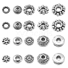 200Pcs 10 Styles Tibetan Style Alloy Spacer Beads ENAM-CJ0005-28-6