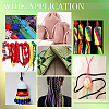 5 rolls 5 colors Nylon Satin Rattail Cords NWIR-PH0002-09A-01-7