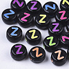 Opaque Black Acrylic Beads MACR-N008-17Z-1