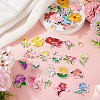 36Pcs Polyester Embroidery Cloth Iron On/Sew On Patches DIY-TA0013-07-6