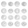 DICOSMETIC 24Pcs 4 Style 201 Stainless Steel Pendants STAS-DC0006-74-6