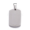 Tarnish Resistant 201 Stainless Steel Stamping Blank Tag Pendants STAS-O044-01-P122-2