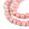 Baking Paint Glass Beads Strands DGLA-N016-6mm-01-3