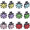 CHGCRAFT 12Pcs 6 Colors Food Grade Eco-Friendly Silicone Beads SIL-CA0001-18-1