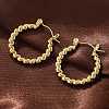 304 Stainless Steel Hoop Earrings for Women EJEW-L296-050G-2