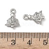 Christmas Alloy Crystal Rhinestone Pendants FIND-L026-01G-P-3