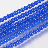 Imitation Jade Glass Beads Strands DGLA-S076-8mm-33-1